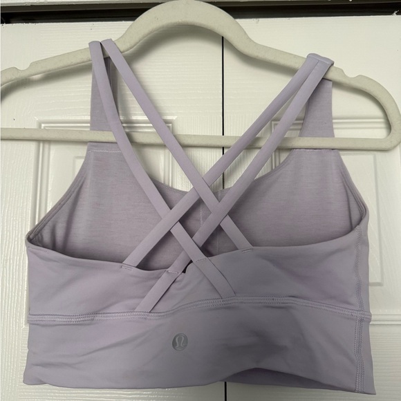 GUC lululemon Energy Longline Bra, B-D Cups - lavender dew size 6 - Picture 3 of 4